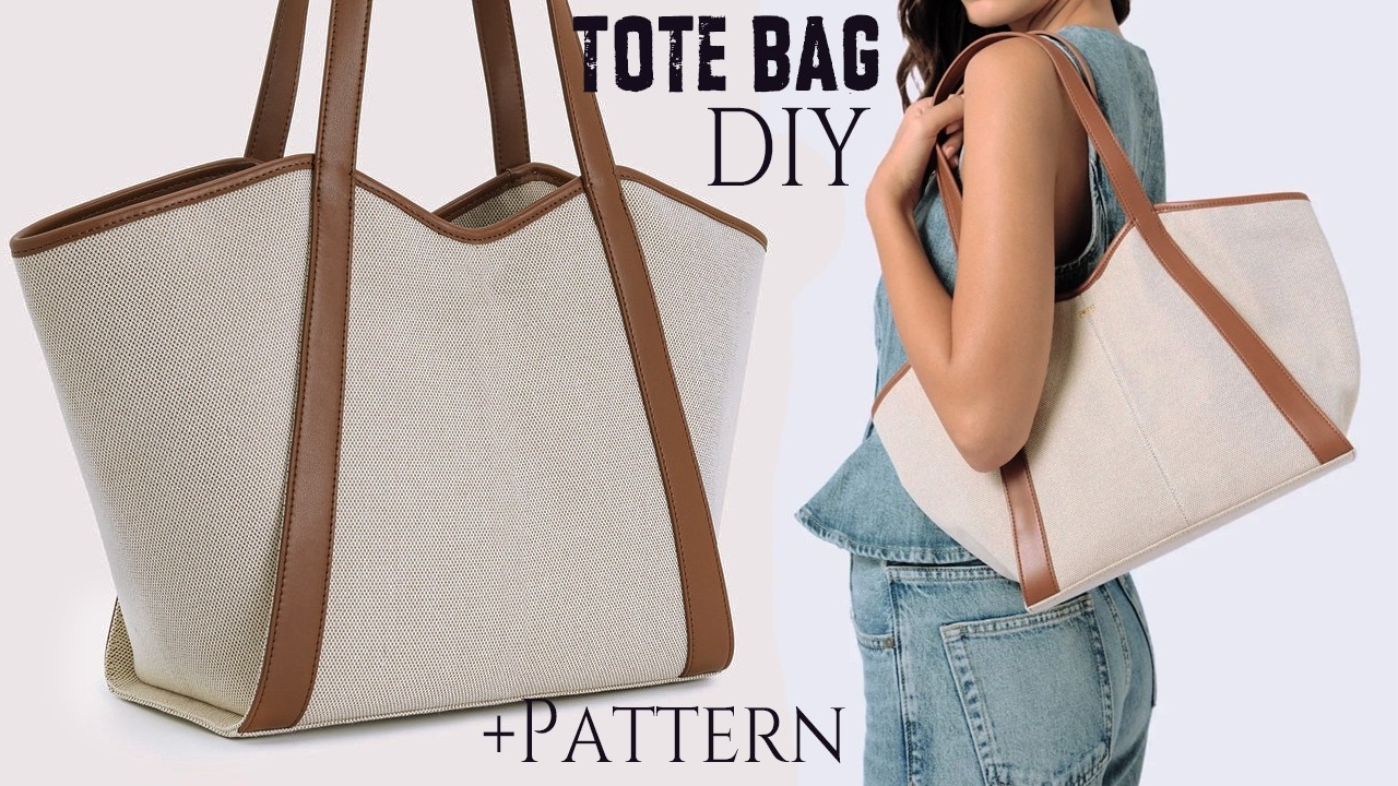 ✨DIY Tote Bag from Clothe Sewing at home Step By Step ✅Ready Pattern