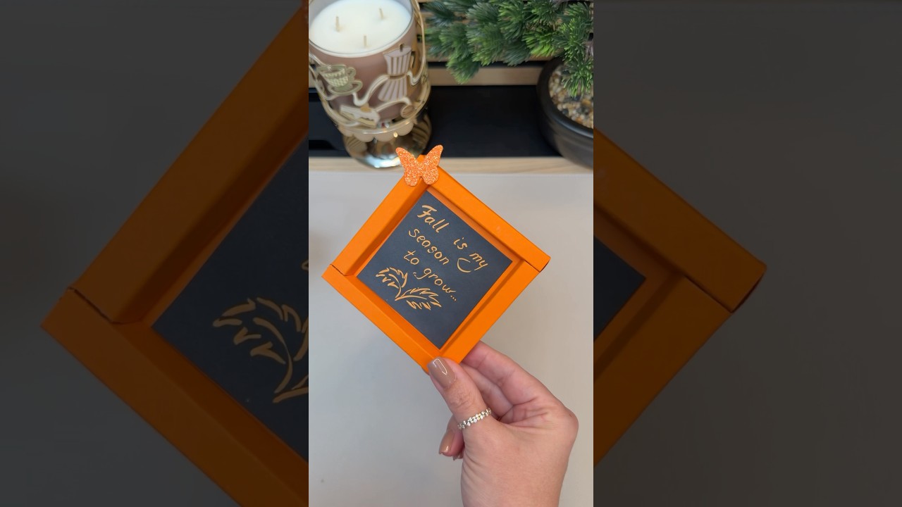 🍂 Easy Fall Paper Frame DIY | Cozy Autumn Decor 🍁