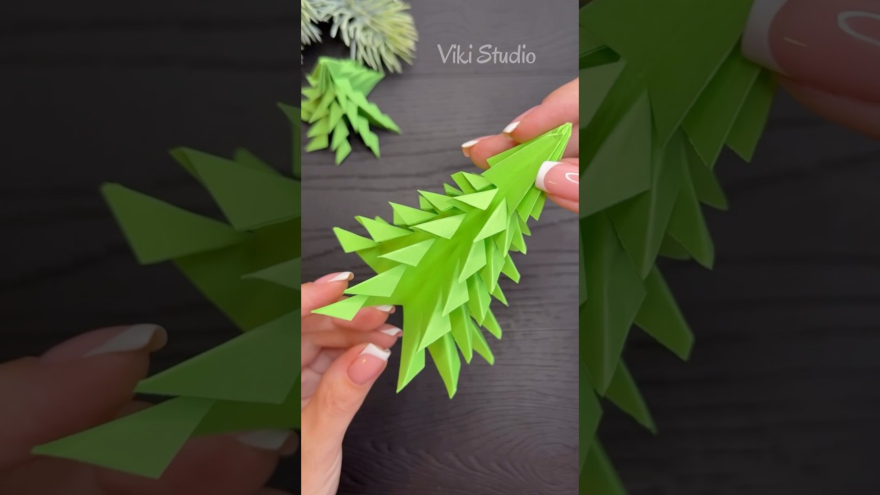 Easy Paper Christms Tree DIY Christmas Decorations