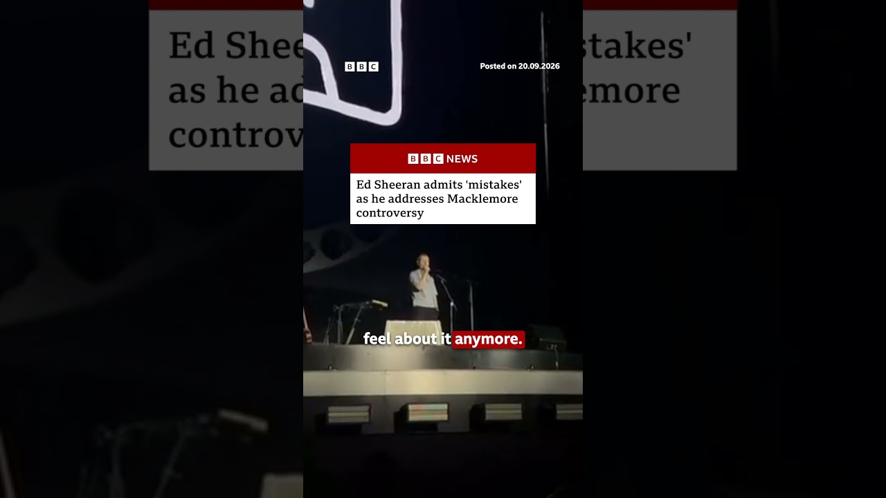 Ed Sheeran admits ‘mistakes’ as he addresses Macklemore controversy. #BBCNews