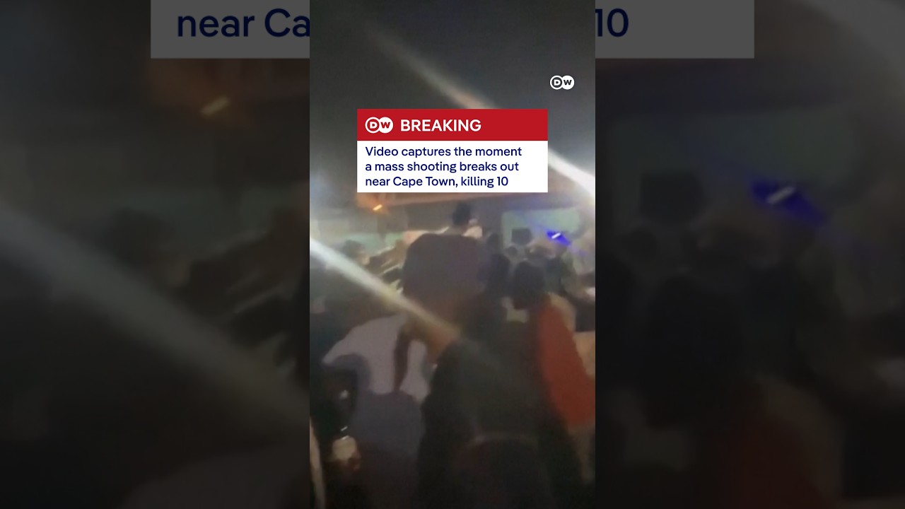 Eyewitness video captures the moment a mass shooting breaks out near Cape Town | DW News