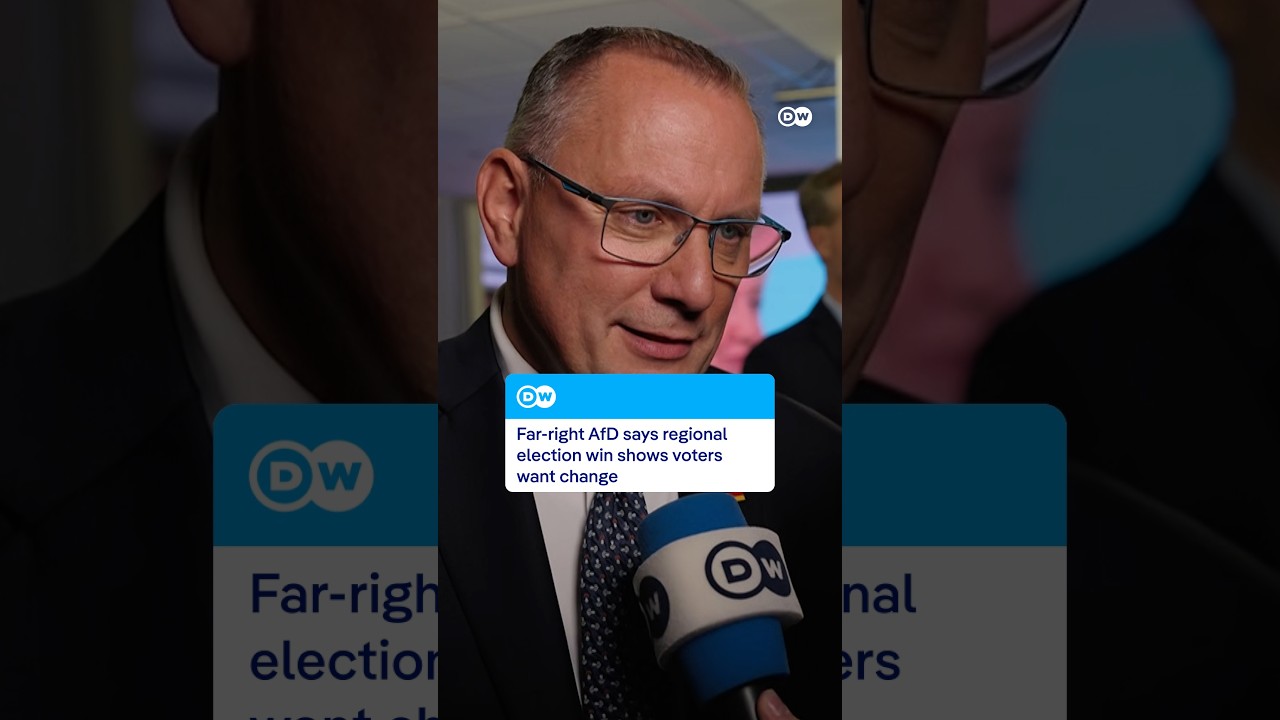 Far-right AfD says voters want change after regional election win | DW News