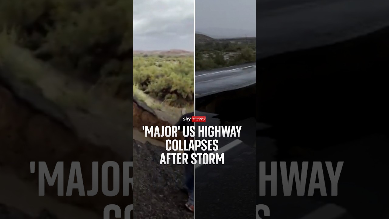 Flash flood warnings in place after highway collapses in Arizona