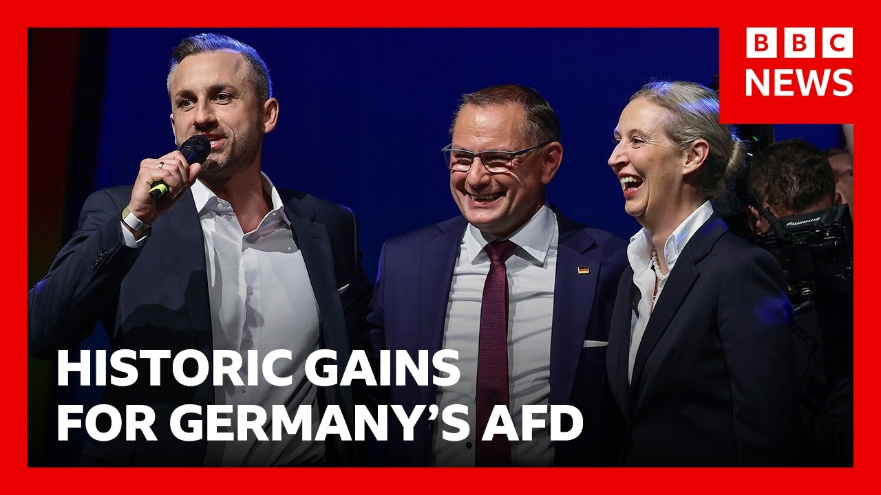 Germany’s far-right AfD hails big victory in east, but falls short of majority | BBC News