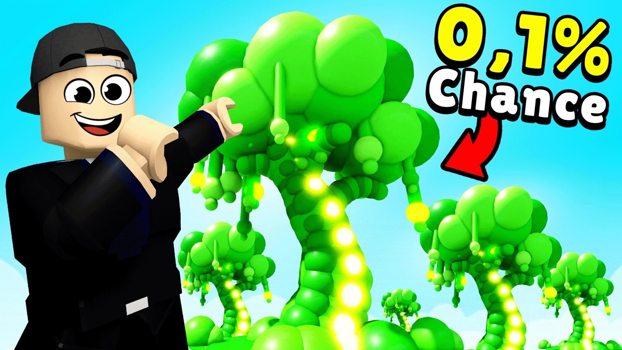 Getting a 0.0001% TREE in Roblox Tree RNG