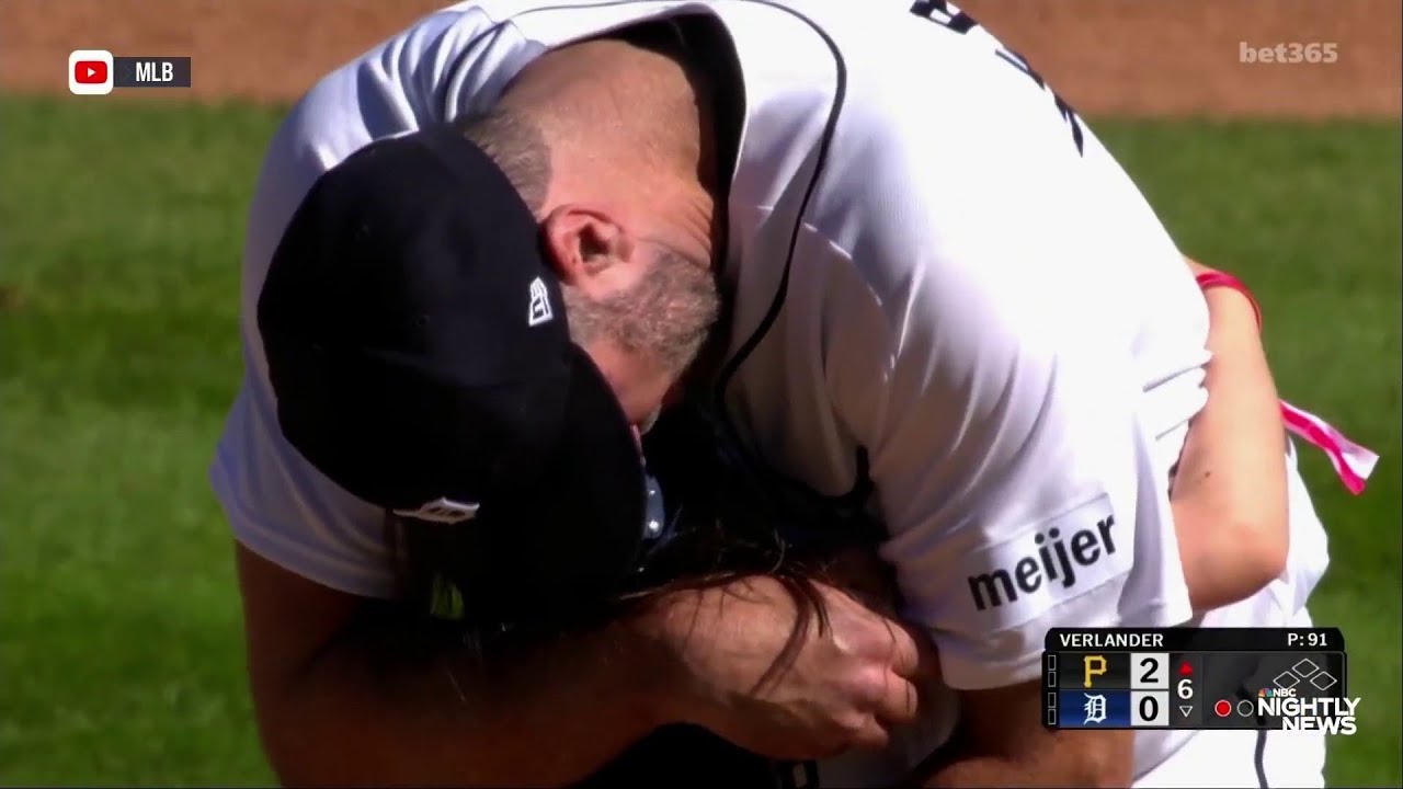 Good News: Tigers pitcher leaves mound in tears after daughter’s surprise