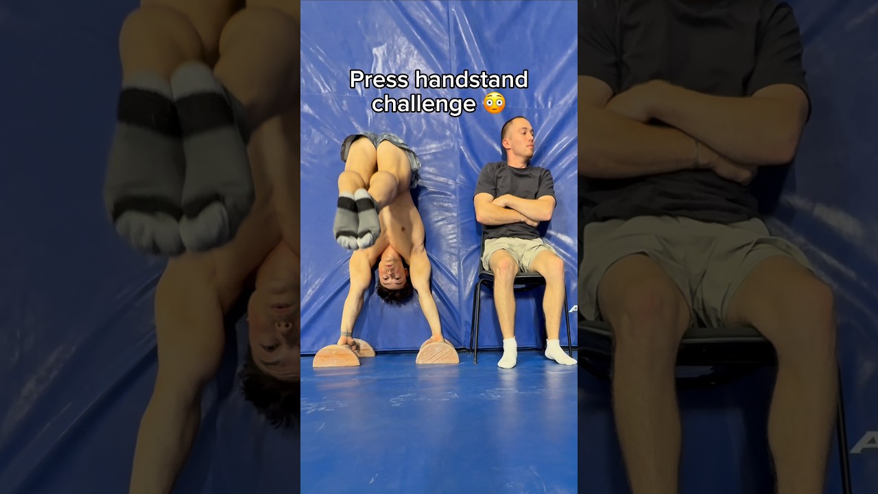 Hardest press handstand ever? 🤯#gymnastics #olympics #sports #gymnast #calisthenics