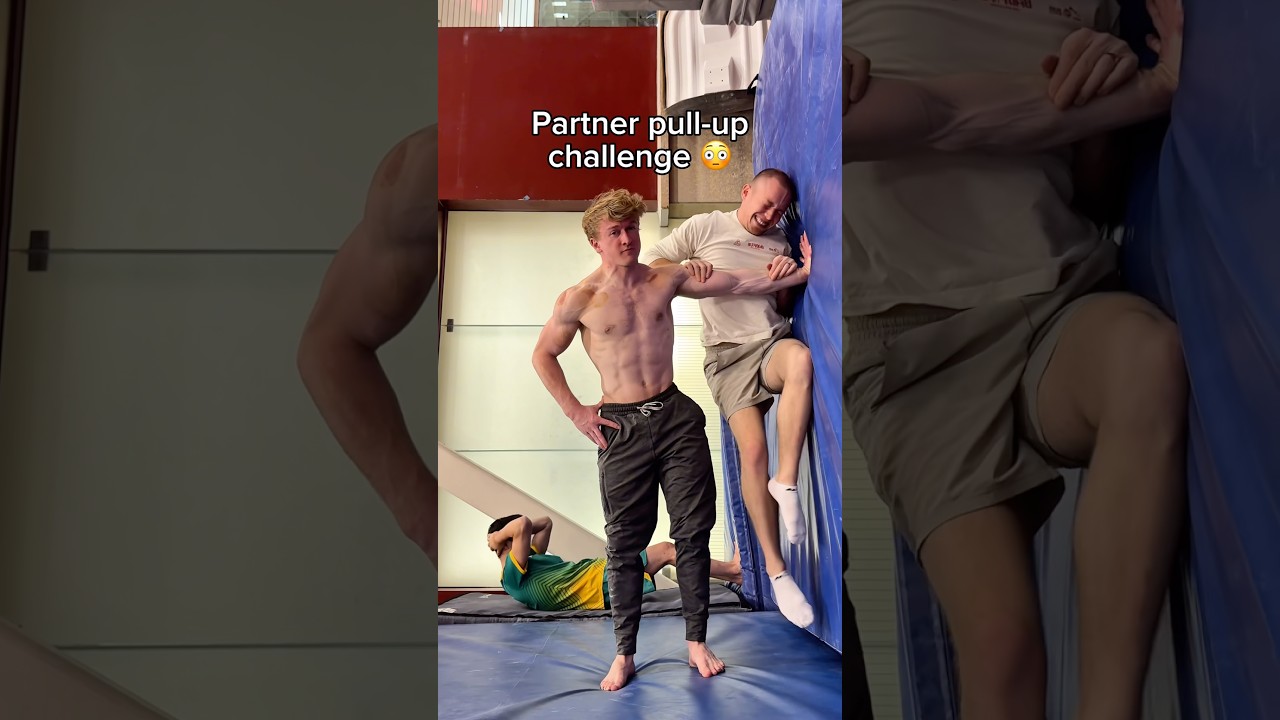 Hardest pull up ever 🤯 #gymnast #gymnastics #sports #fails #illusion