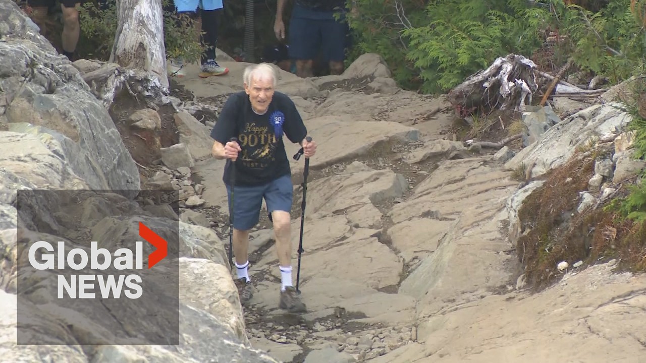 Hiker celebrates 90th birthday hiking Grouse Grind
