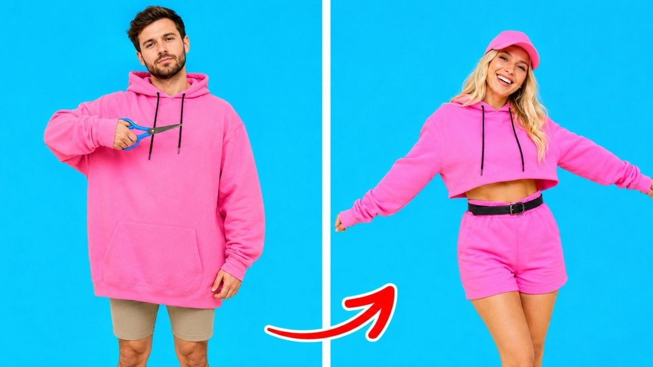 How Simple Cuts Turn Old Clothes into Something Trendy ✂️5-Minute Crafts DIY