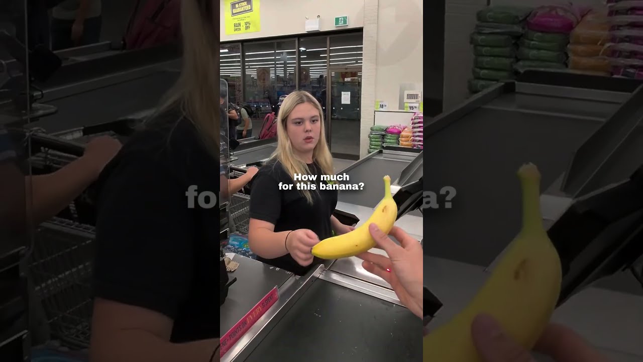 I bought a banana and paid for someones groceries 🥺❤️