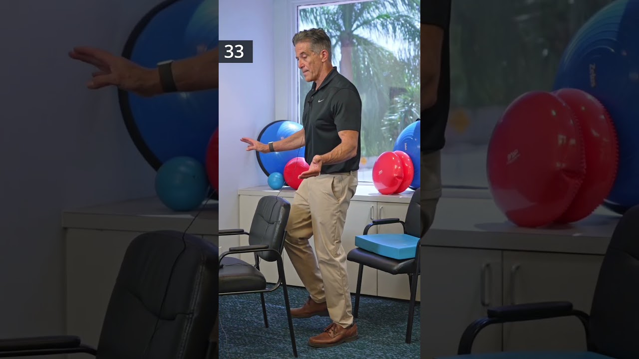 I do this single exercise with all of my clients to improve balance #physicaltherapy