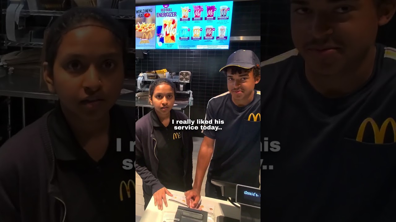 I tried to tip $50 to a mcdonalds worker 🥺❤️