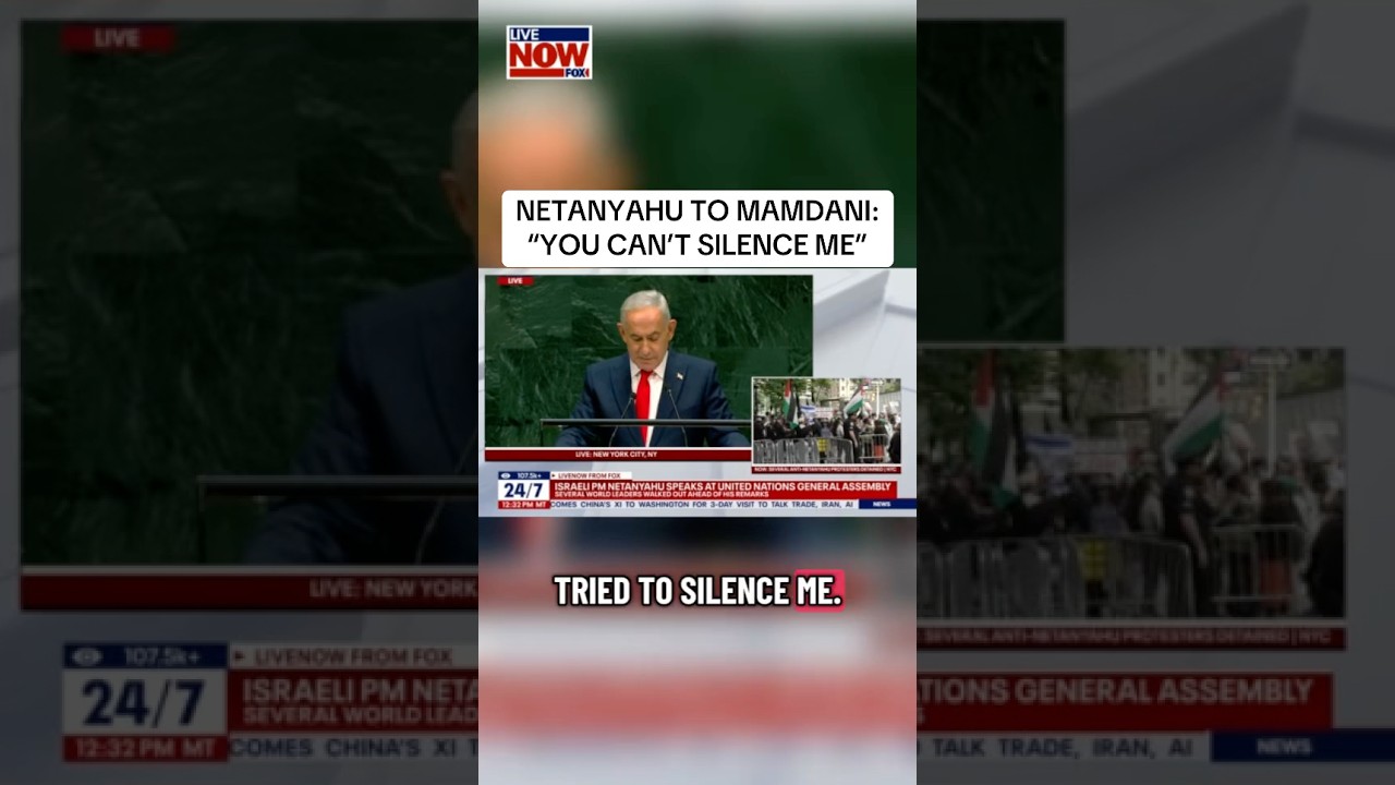 In his UN address, Benjamin Netanyahu took a moment to speak directly to Zohran Mamdani. #news