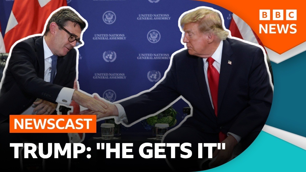 Inside UK prime minister Andy Burnham’s first meeting with President Trump | BBC Newscast