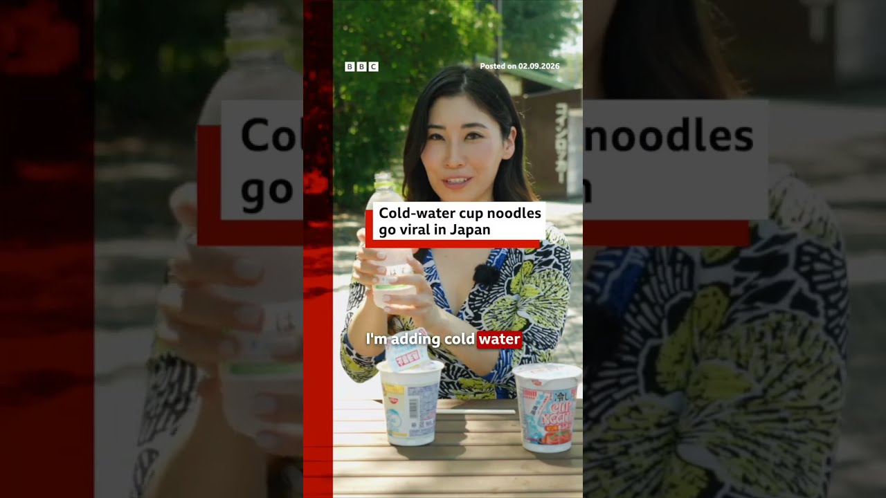 Japan’s latest food trend is instant noodles made with cold water. #BBCNews