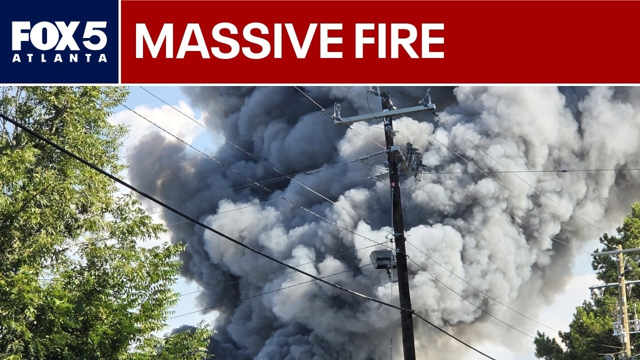 Massive fire at South Fulton recycling facility | FOX 5 News