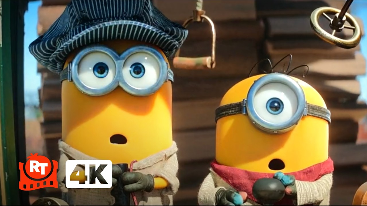 Minions & Monsters (2026) 4K – EPIC Runaway Train Chase! (3/11) | Movieclips