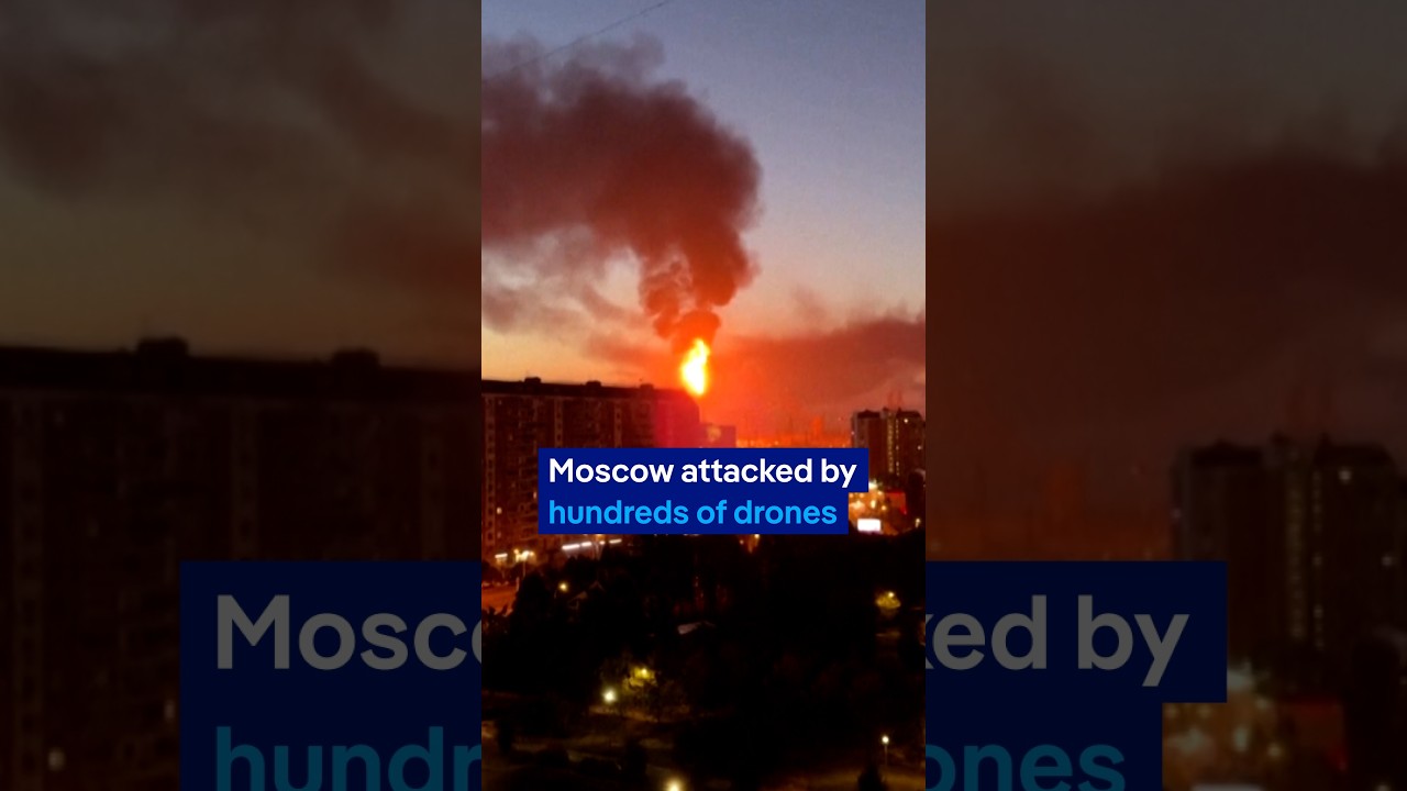Moscow attacked by hundreds of drones | DW News