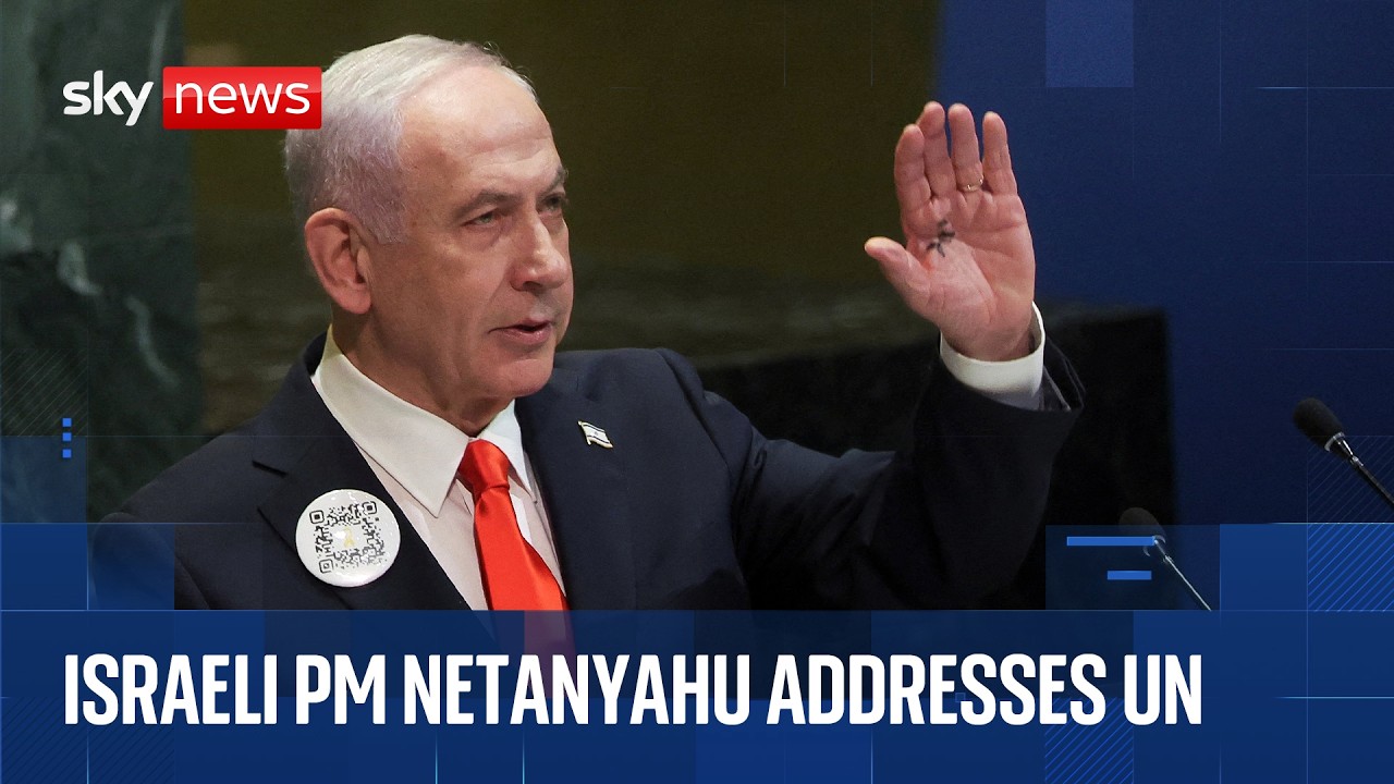 Netanyahu gives speech at UN General Assembly