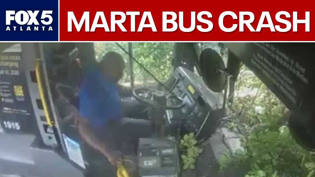 New video shows MARTA driver falls asleep at wheel, crashes | FOX 5 News