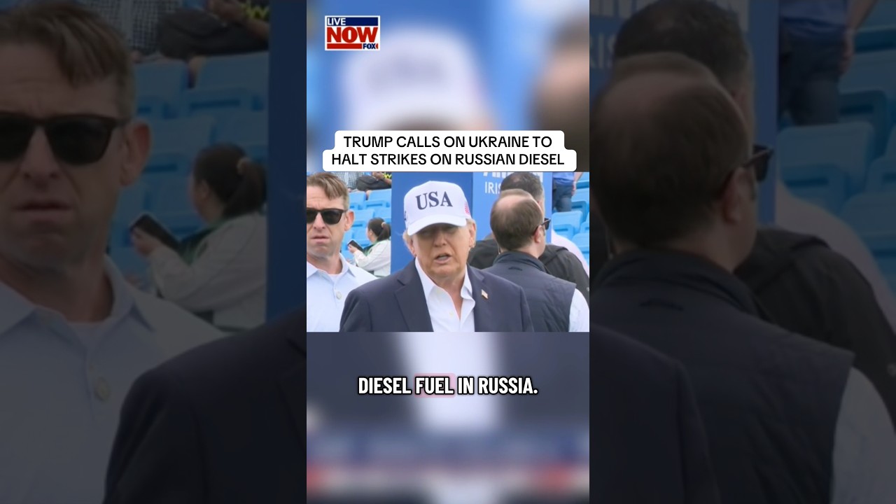 President Trump calls on Ukrainian President Zelenskyy to halt strikes on Russian diesel fuel. #news