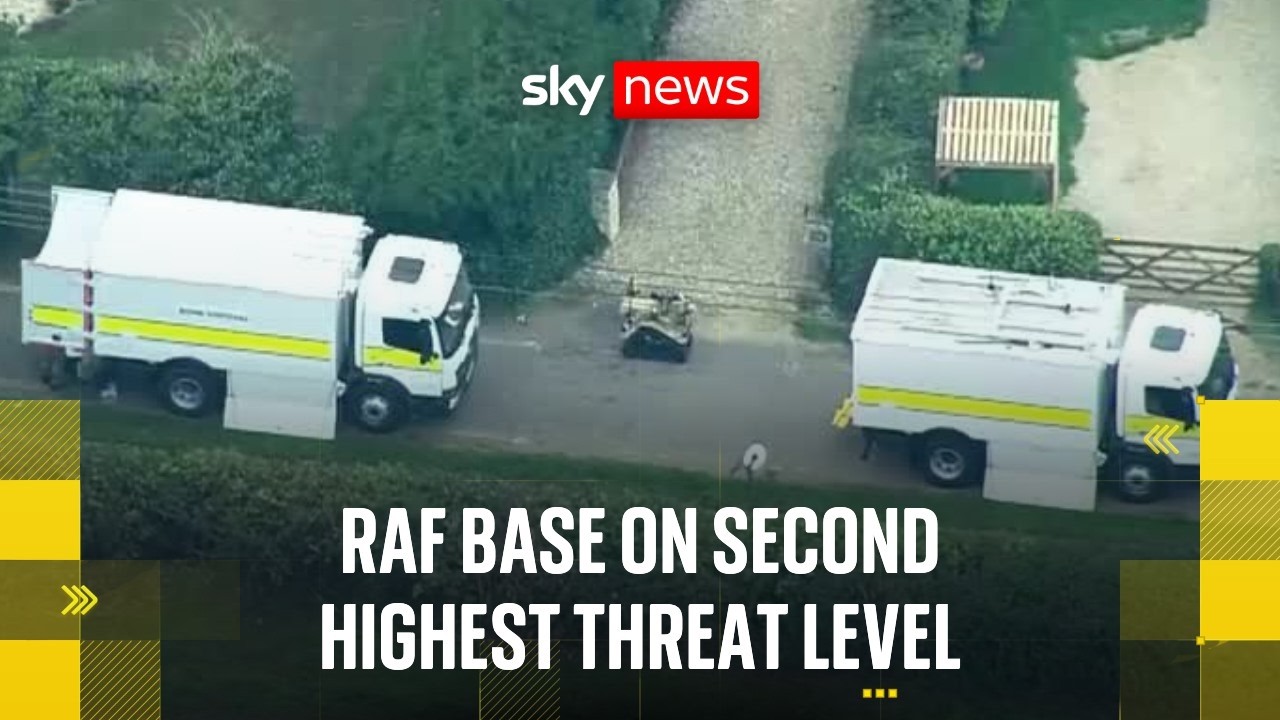 RAF base in Suffolk which hosts US military personnel on second-highest threat level