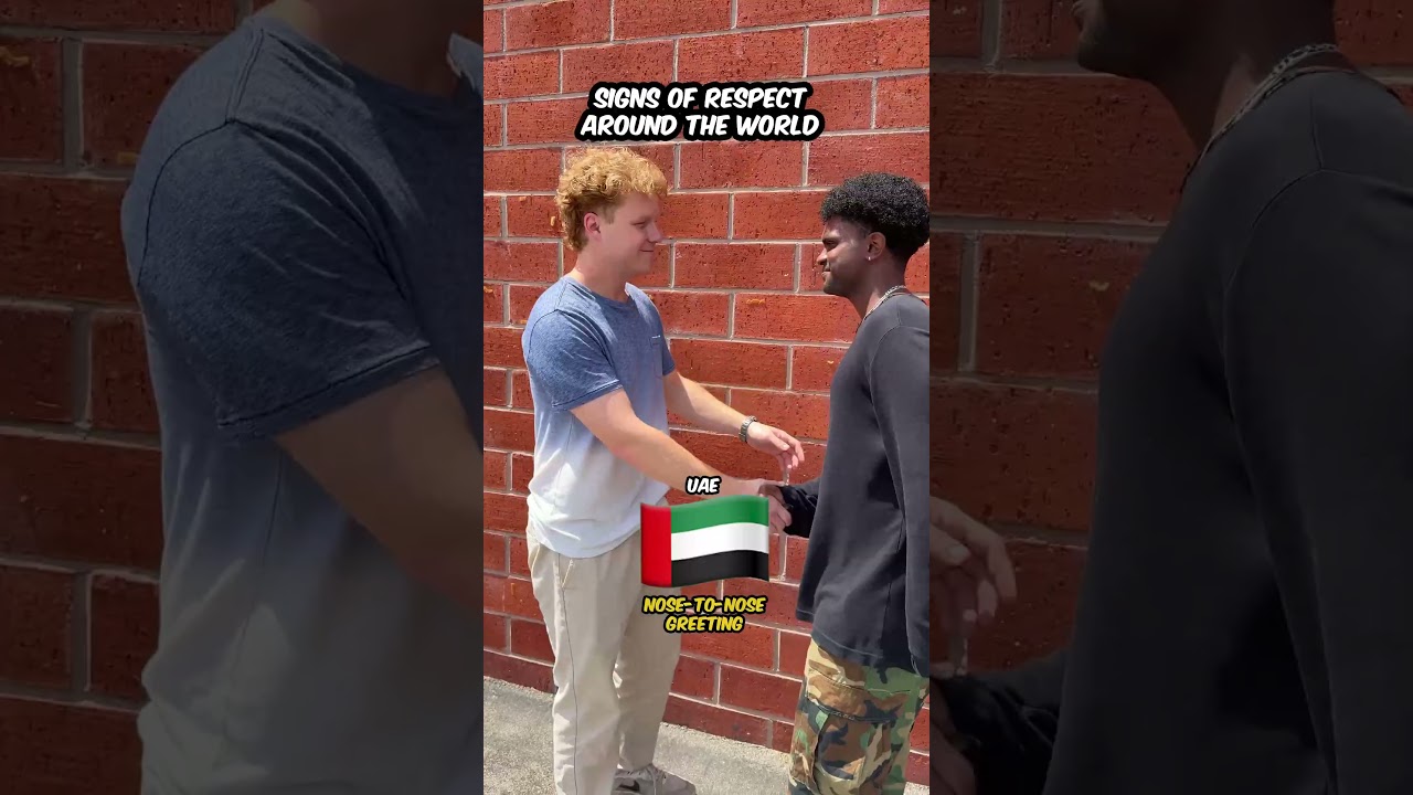 Respect looks different around the world 🌎🤝