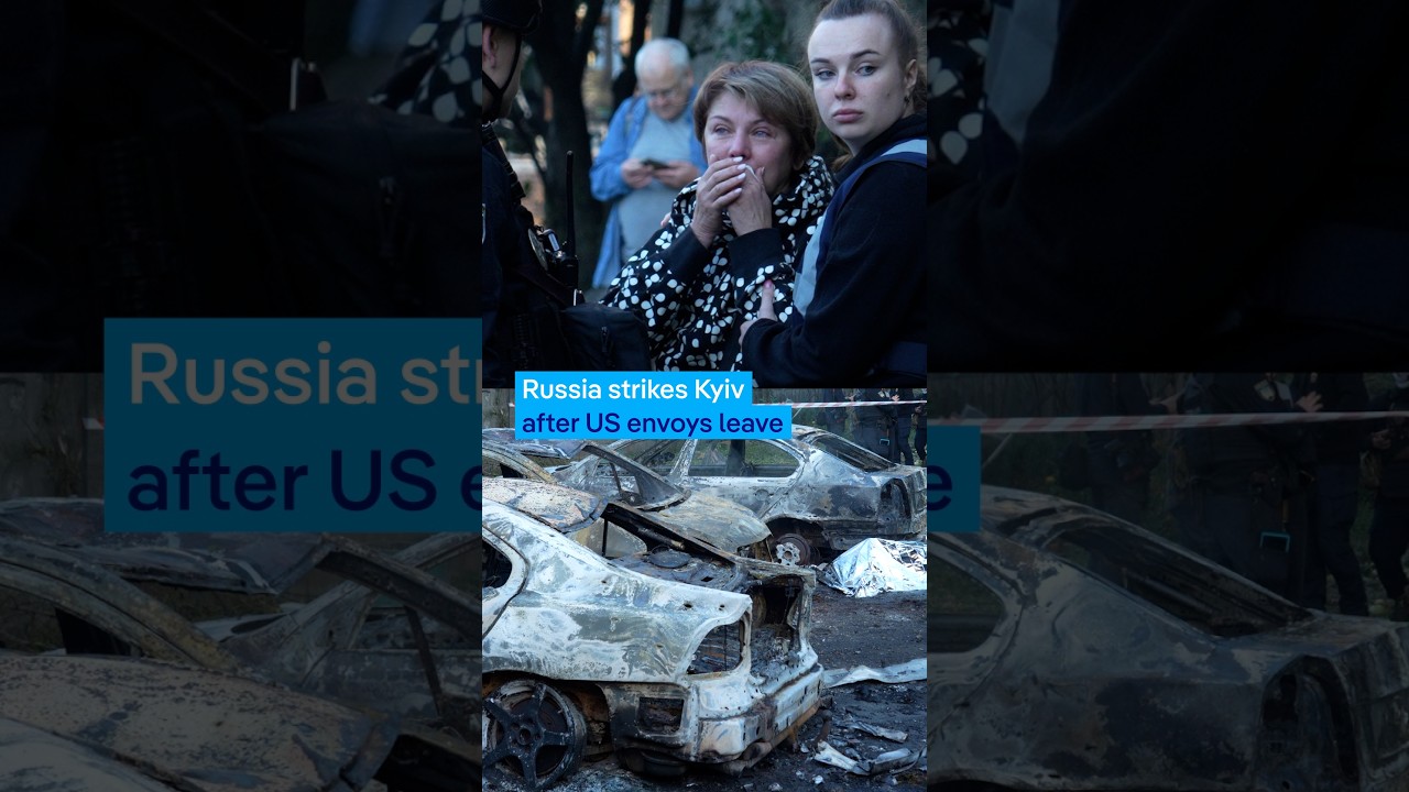 Russia strikes Kyiv after US envoys leave | DW News