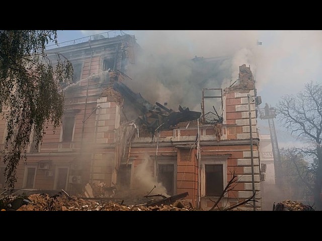 Russia strikes Ukraine’s National Academy of Sciences, killing at least one person