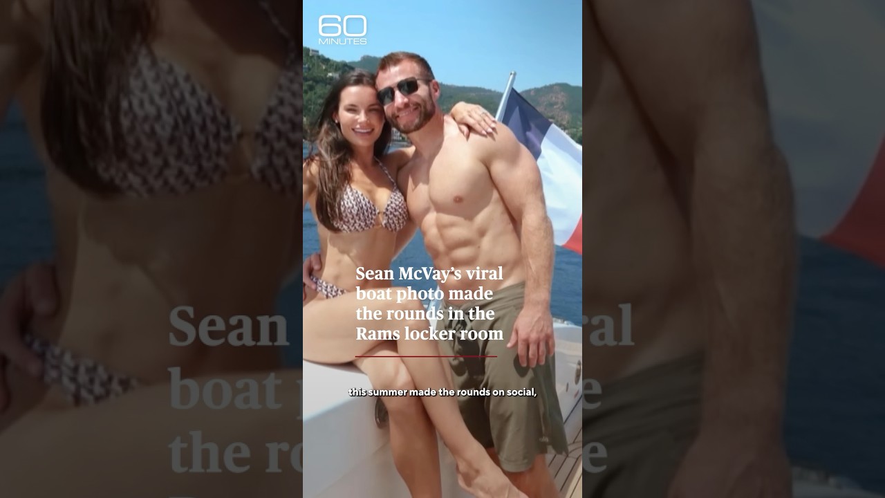 Sean McVay’s viral boat photo made the rounds in the Rams locker room #shorts