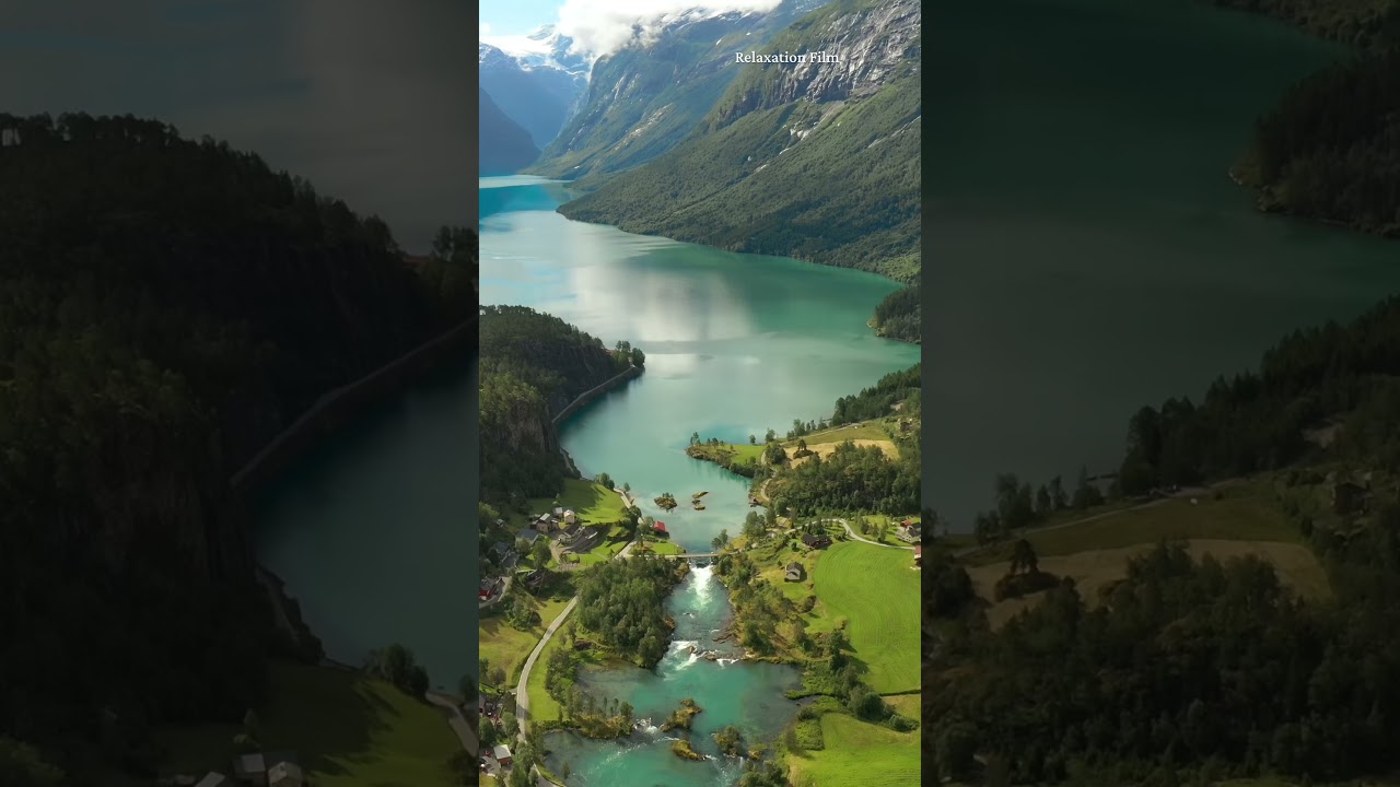 Somewhere in Norway, life still feels small beside nature. 🇳🇴🏔️ #norway
