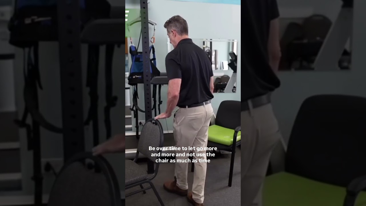 The best single balance activity seniors can do to improve walking #physicaltherapy #mobility