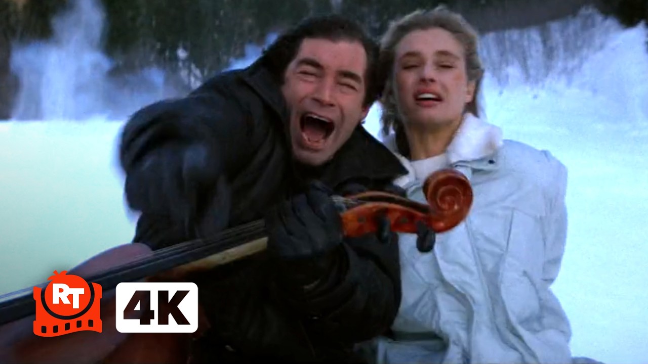 The Living Daylights (1987) 4K – Sledding on the Cello Case (7/10) | Movieclips