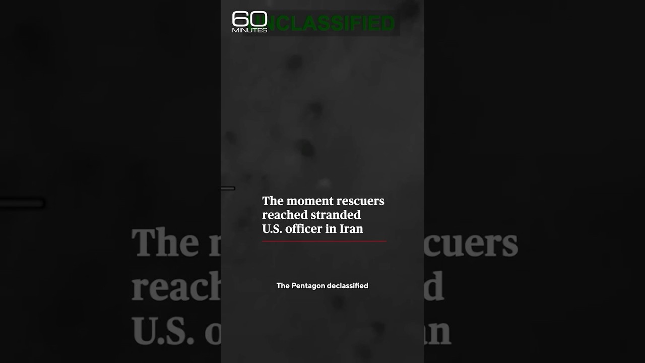 The moment rescuers reached stranded U.S. officer in Iran #shorts