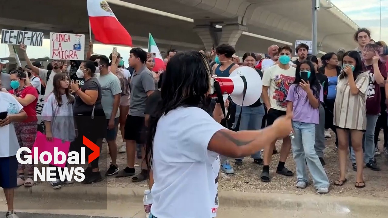 “This is Trump’s America”: Protests erupt in Austin, Texas after ICE agent shoots man