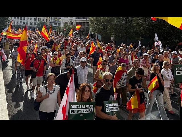 Thousands of protesters take to the streets in Madrid over Ceuta migrant crisis