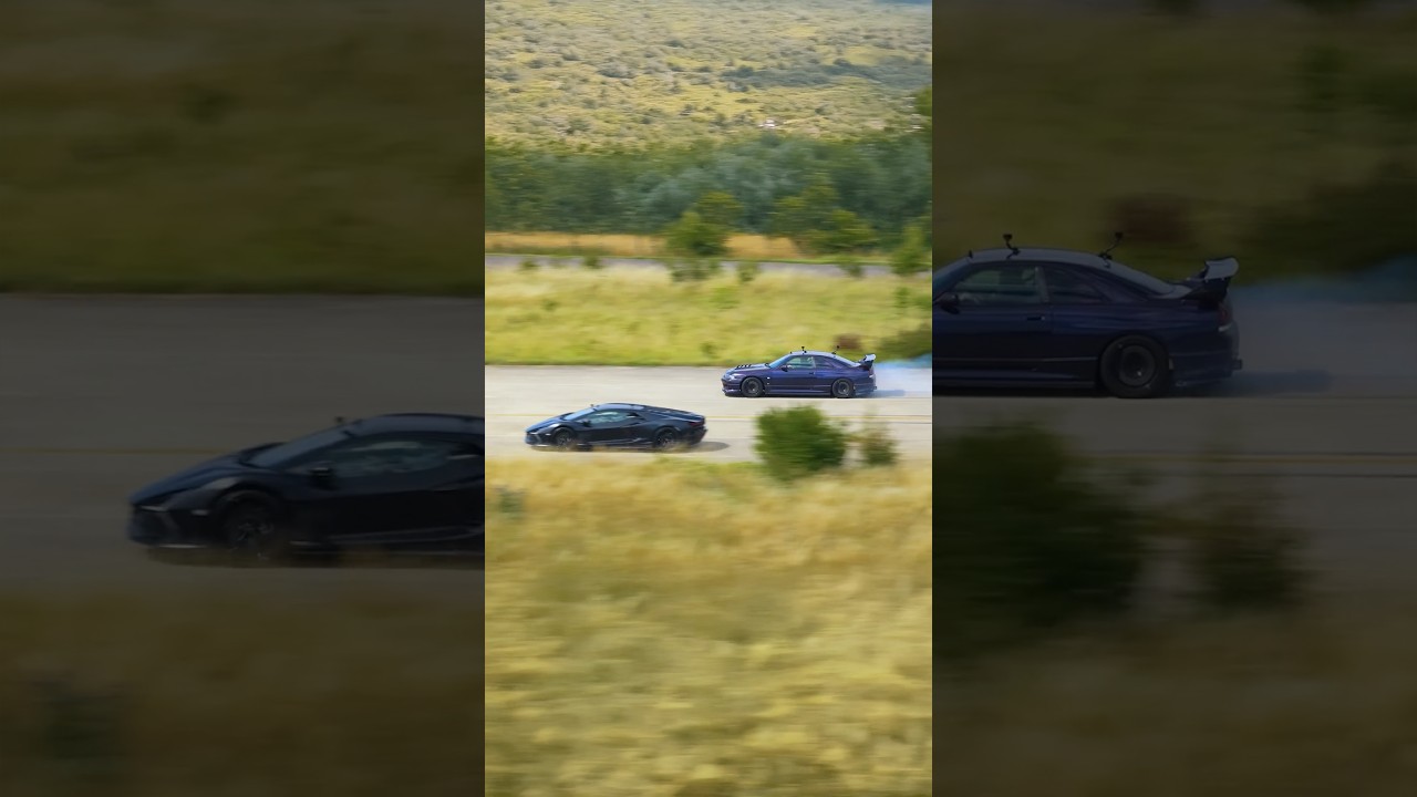 Tuned R33 Nissan GT-R vs Lamborghini Revuelto! 🔥