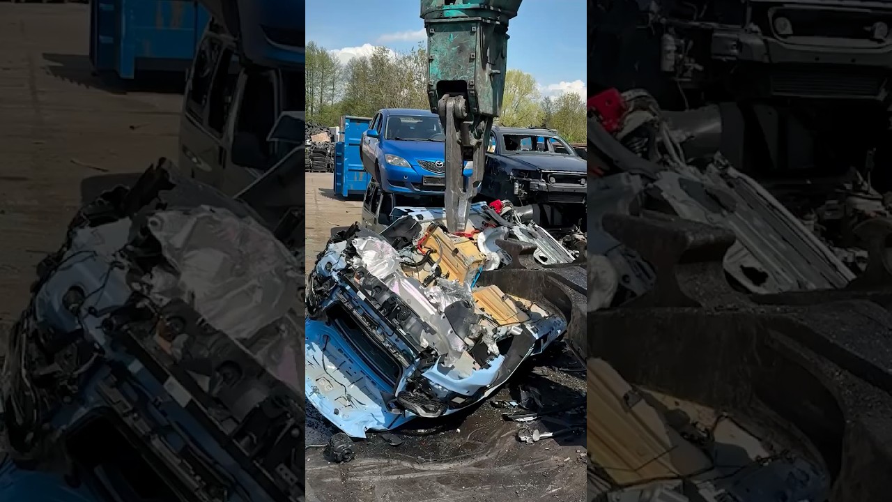 Turning Cars Into Cubes! 🤯