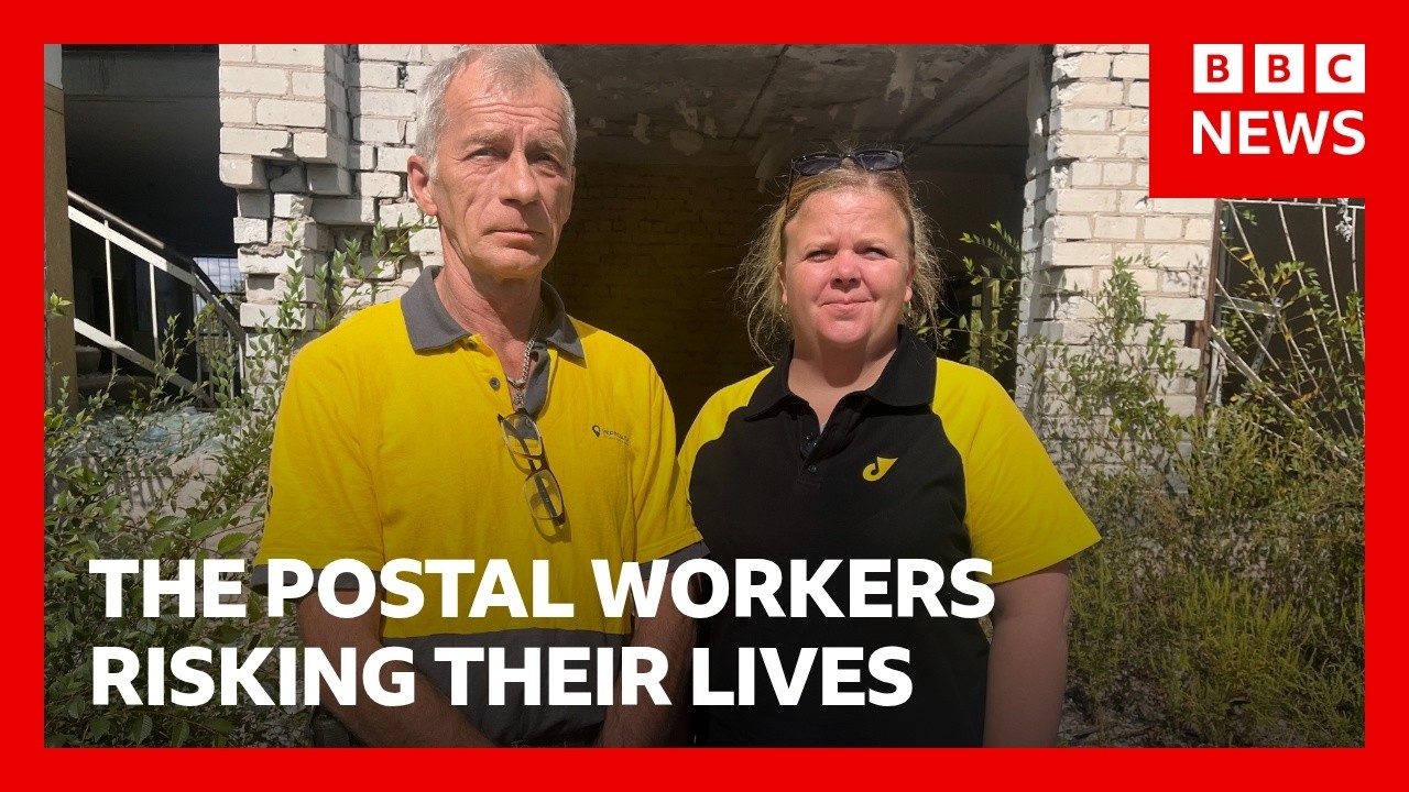 Ukraine’s postal workers deliver lifeline under Russian fire | BBC News