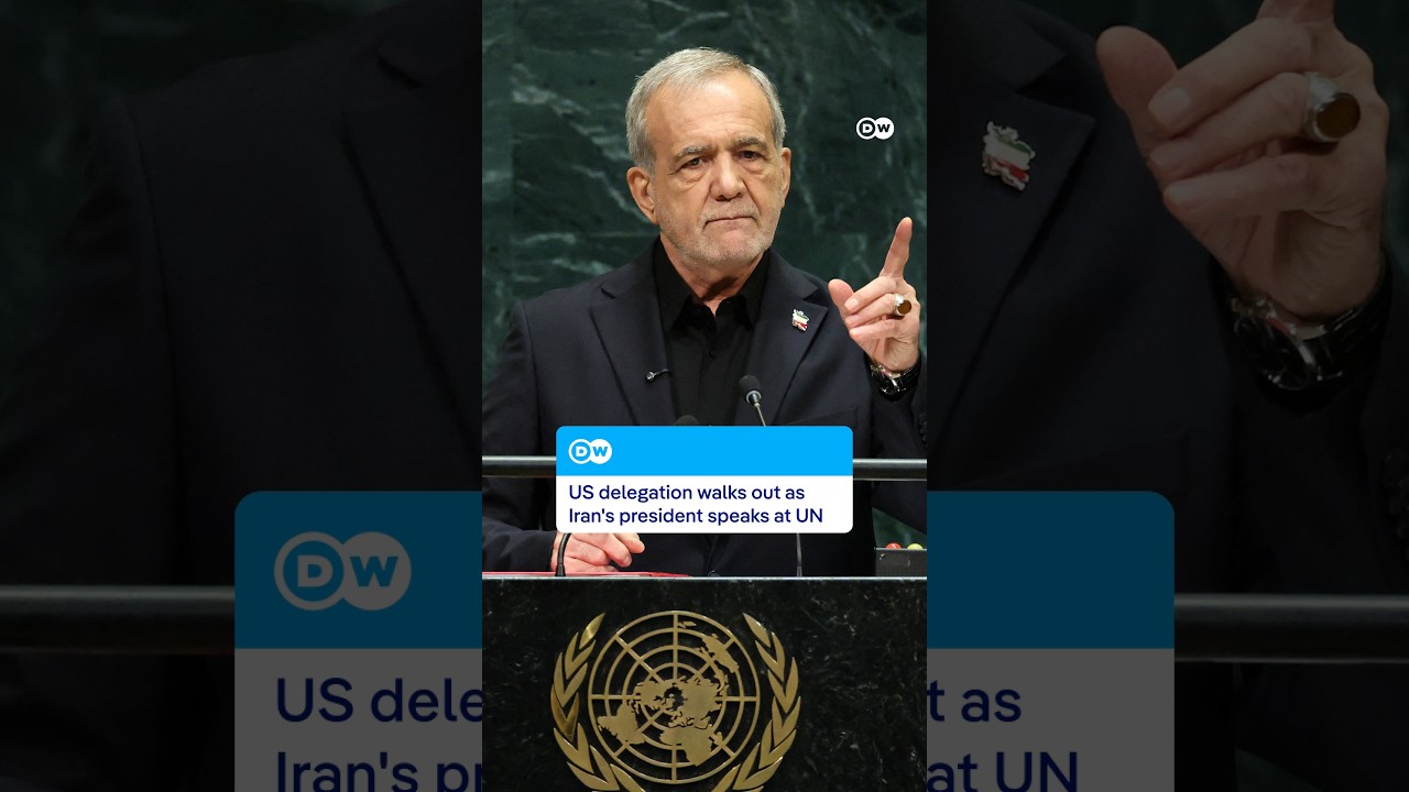 US delegation walks out as Iran’s president speaks at UN | DW News