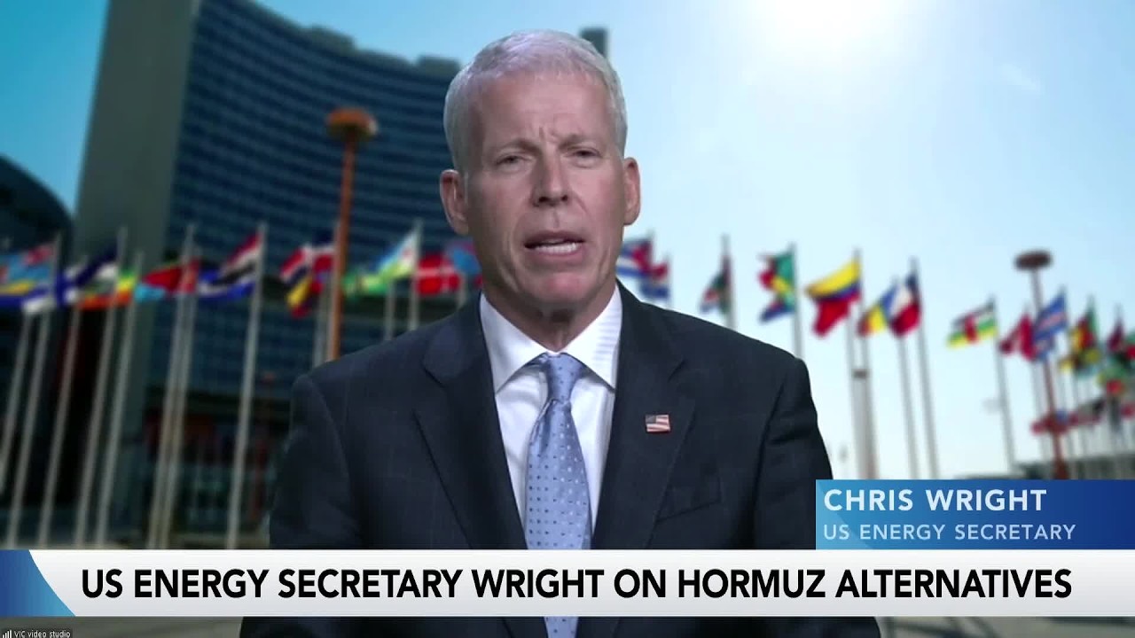 US Energy Secretary Wright on Mideast Oil Flows, Hormuz, Refining