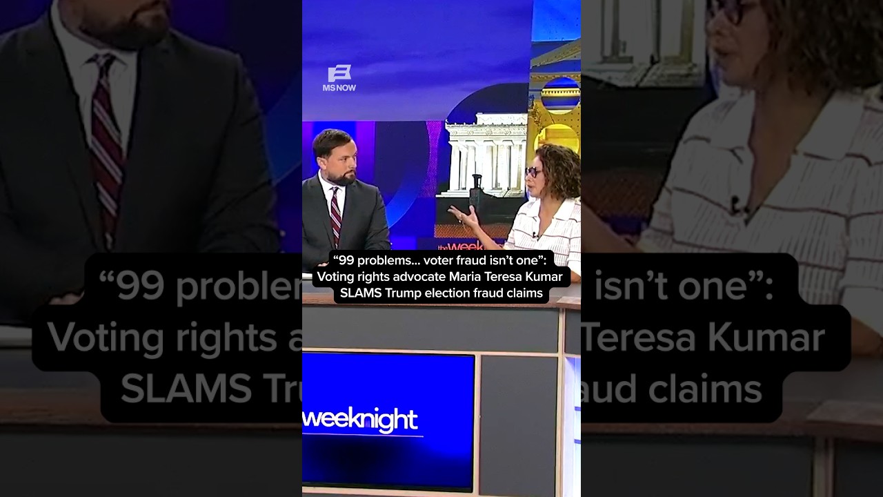 Voting rights advocate Maria Teresa Kumar SLAMS Trump election fraud claims