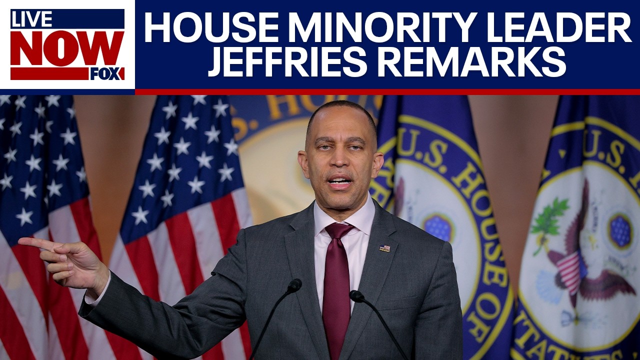 WATCH: House Minority Leader Hakeem Jeffries delivers remarks