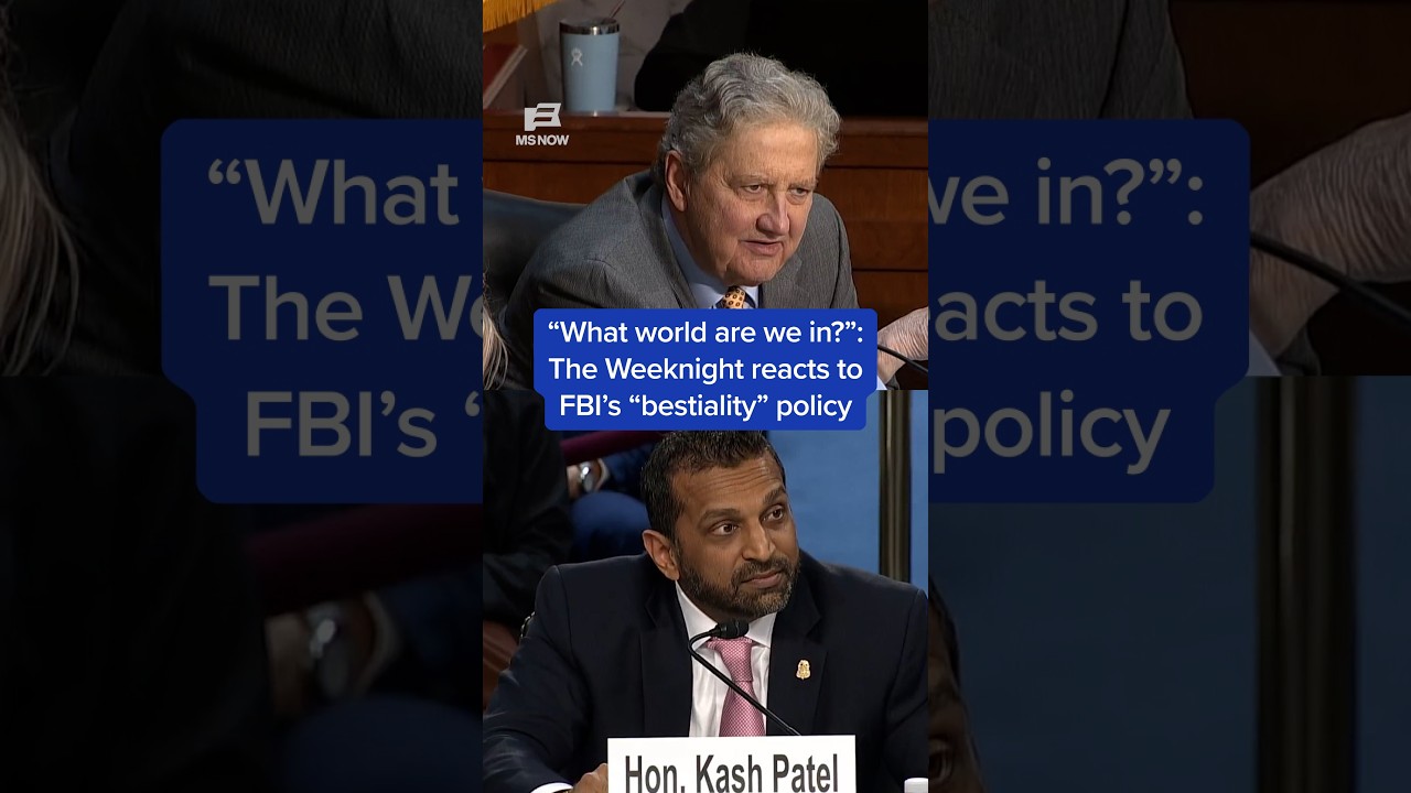 ‘What world are we in?’: The Weeknight reacts to FBI’s ‘bestiality’ policy
