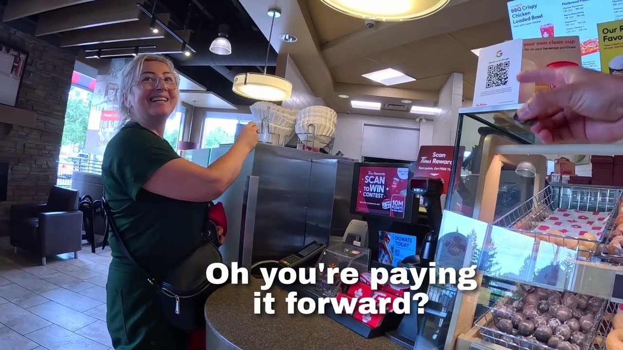 Woman pays it forward at Tim hortons