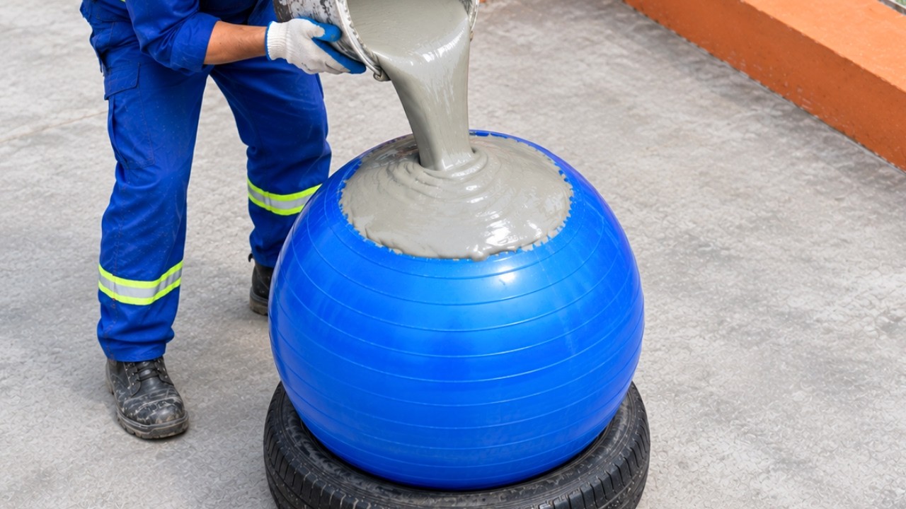Wow! Amazing cement idea. I Turned an Big Ball Into a Garden Masterpiece!