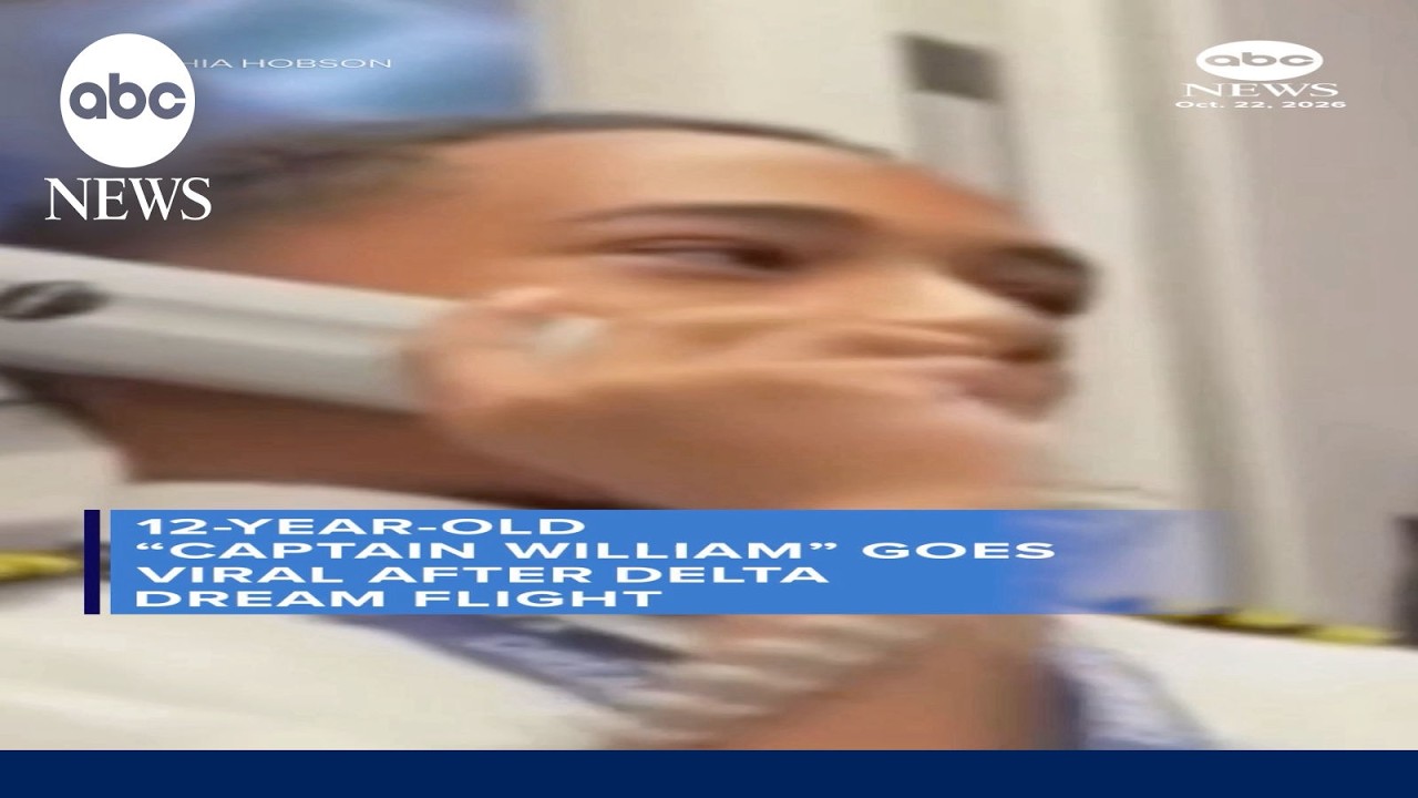 12-Year-Old “Captain William” goes viral after Delta DREAM Flight