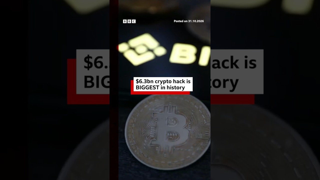 $6.3bn of crypto stolen in what is thought to be the biggest hack ever. #Binance #Hack #BBCNews