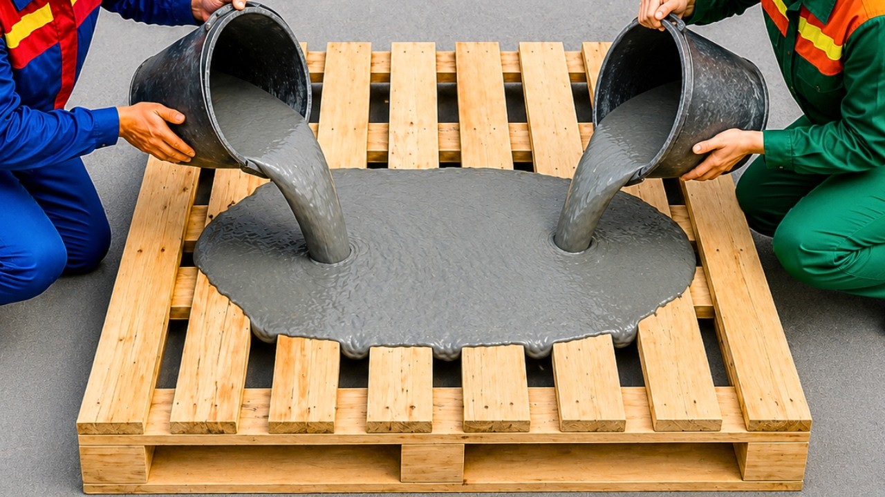 Amazing Creations from Cement! Tips DIY Garden Decorations from Wooden Pallet